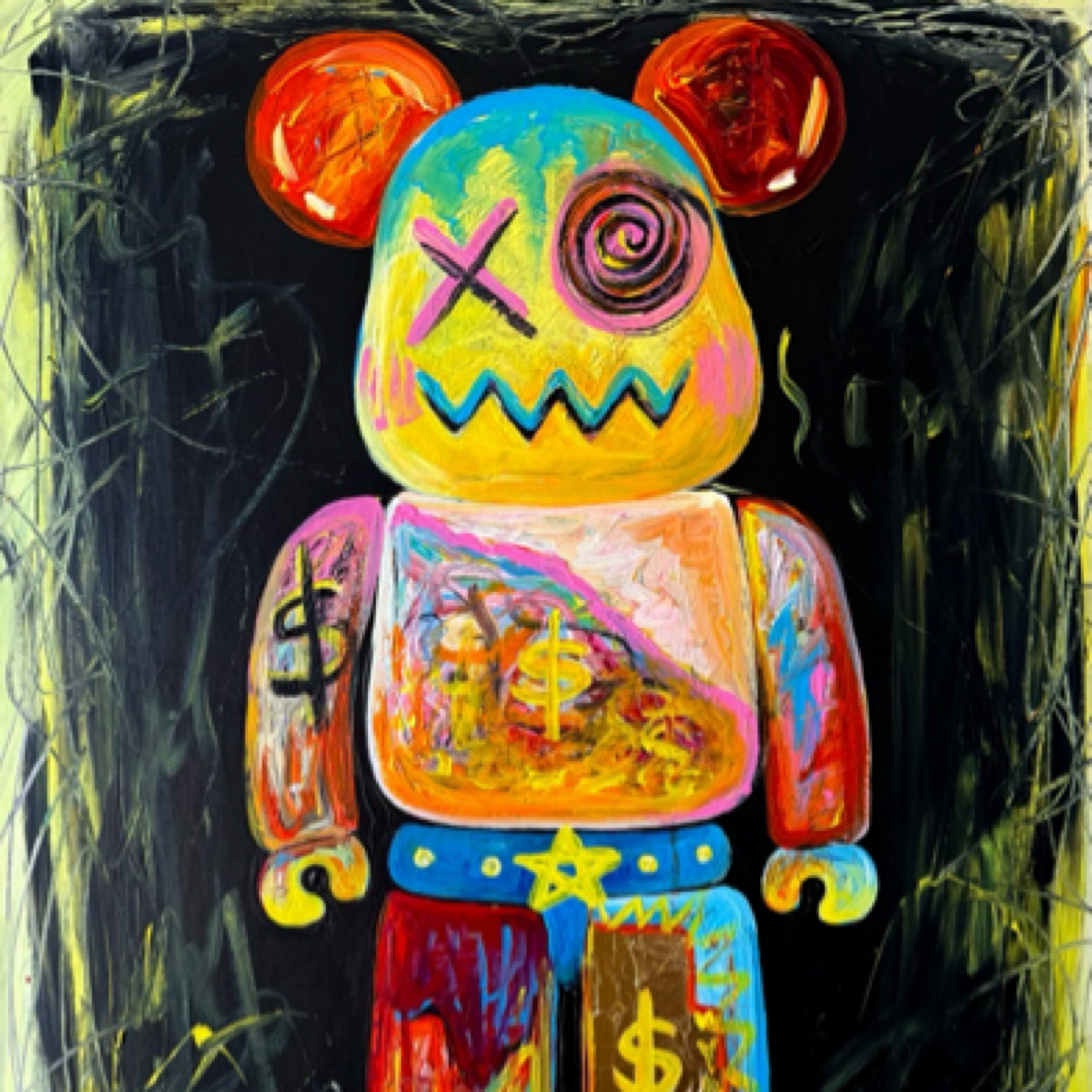 《power3.》布面丙烯画80X60cm