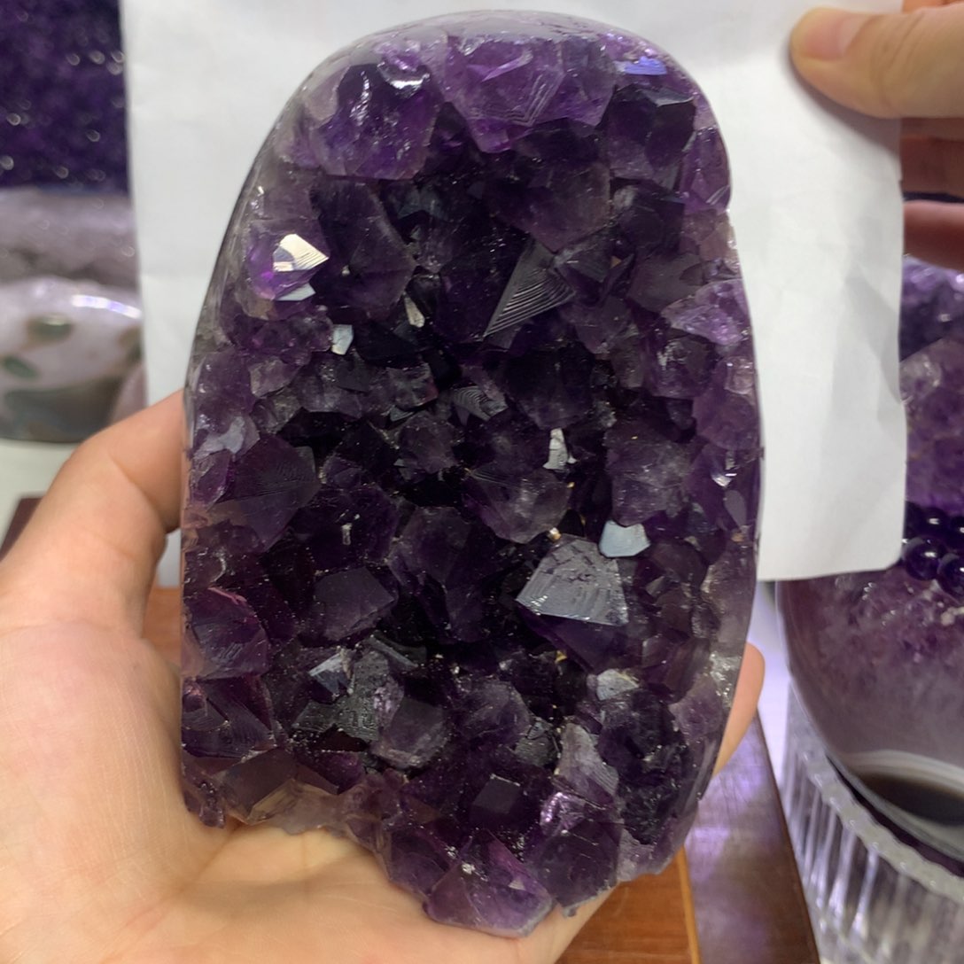 紫晶摆件未镶嵌水晶