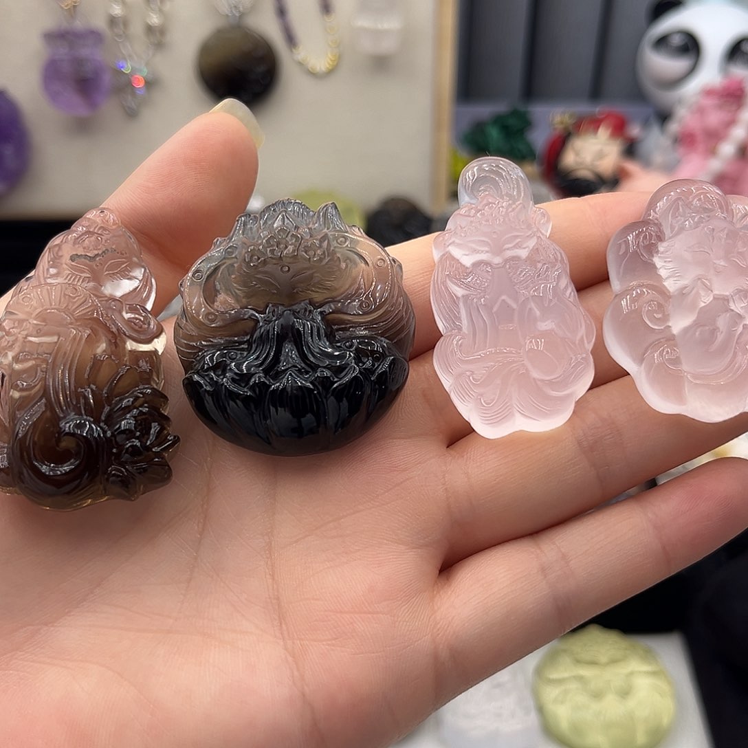 未镶嵌颈饰水晶没*鱼四件➕链子