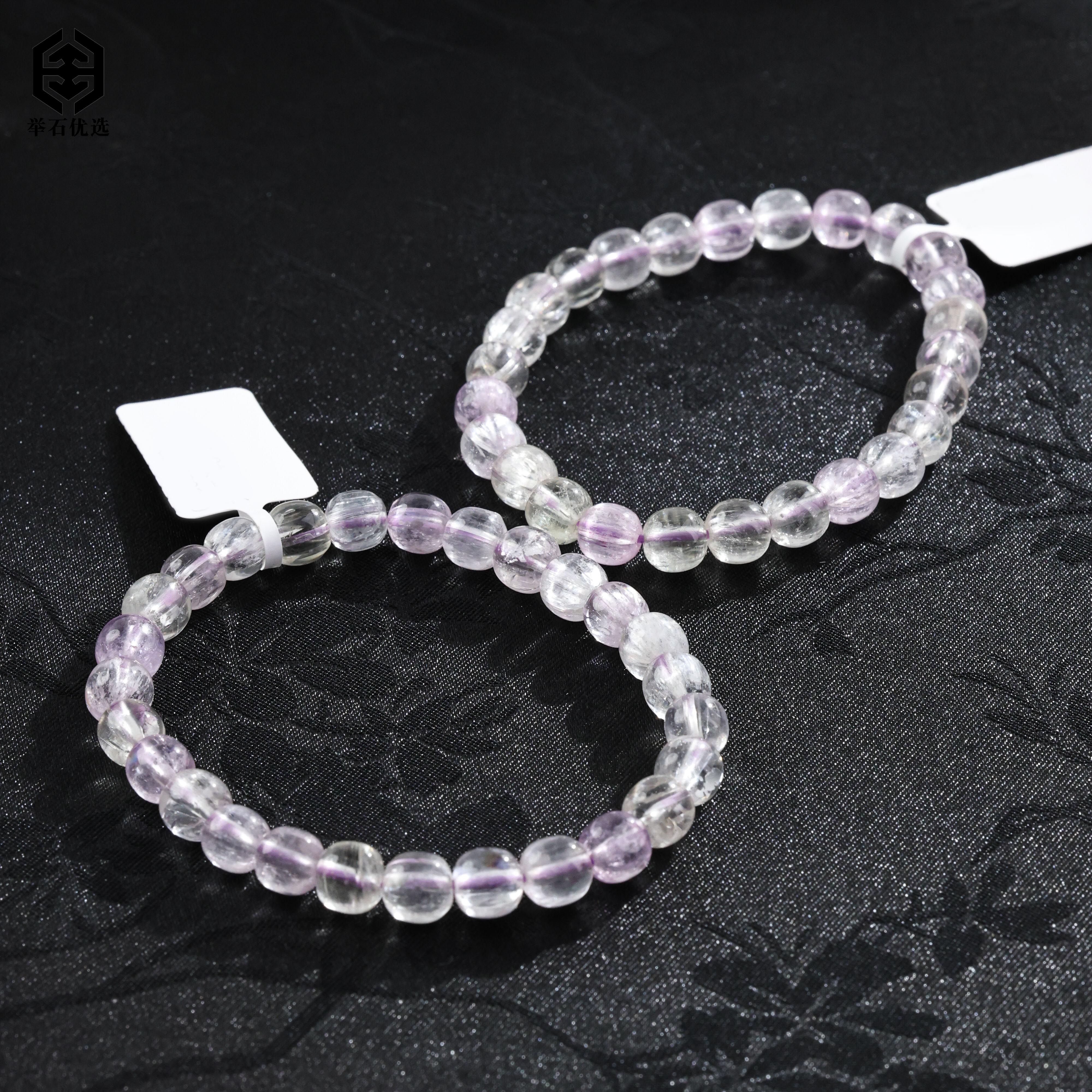 【举石优选】S1118-S291-78锂辉石手串（一件/多样性发/约6-7mm)Z