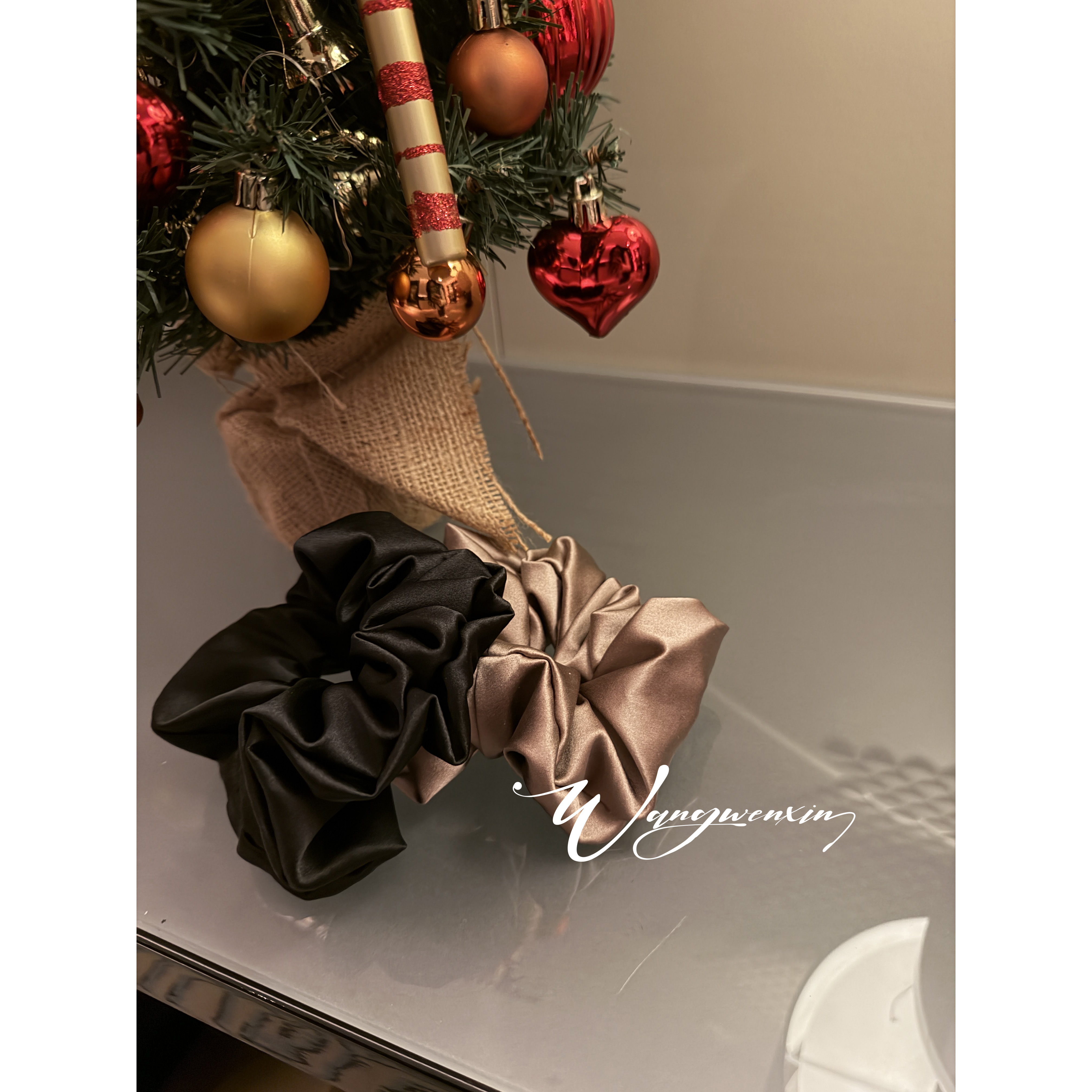 【王雯馨】 “勿忘我”珍惜 与 你们相遇的每一天！真丝发圈