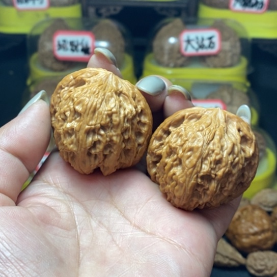 文玩核桃把件子*磨盘