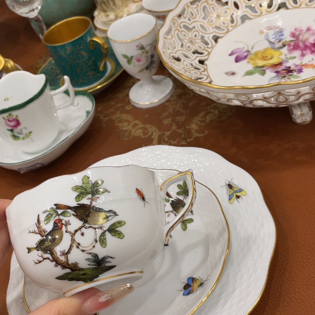 瓷片中古赫伦红茶杯