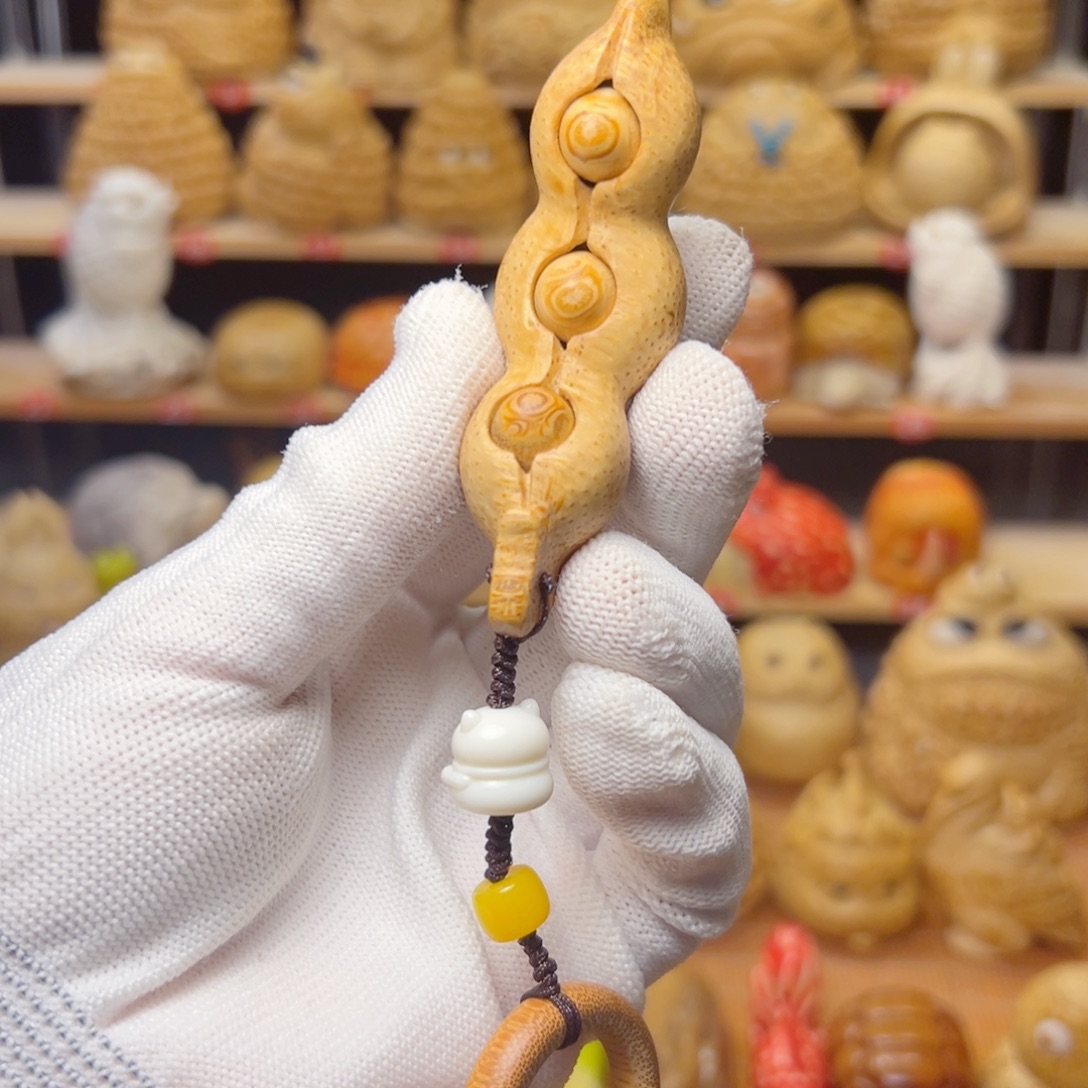 竹类竹根雕福豆111112112