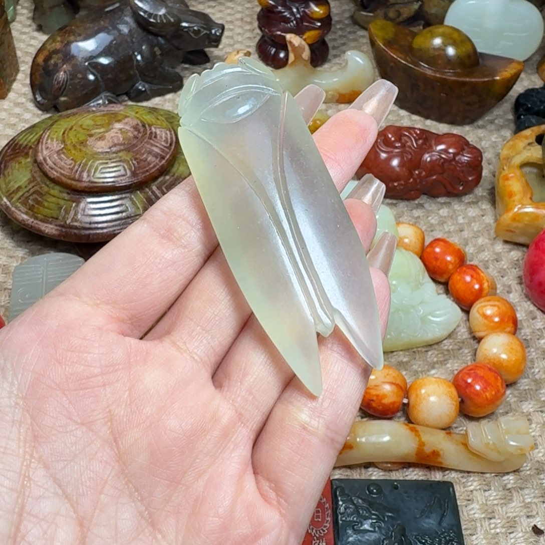 白玉菩提吊坠挂件