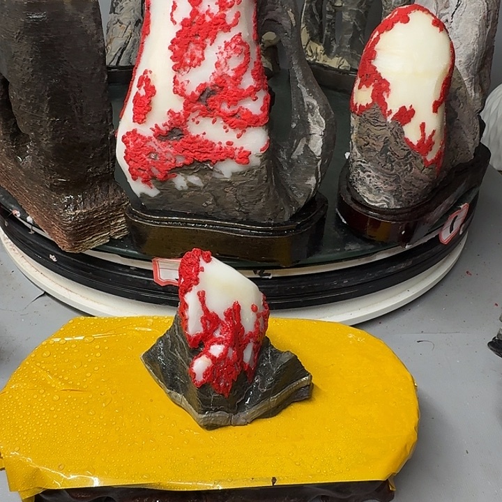 石材I****）灵璧石白灵玉