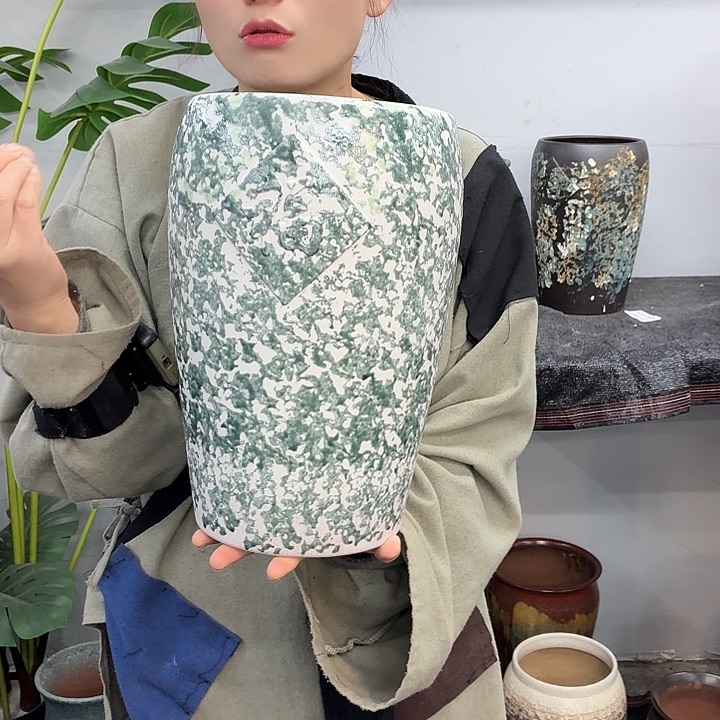19×30 -粗陶花盆有孔-买买买