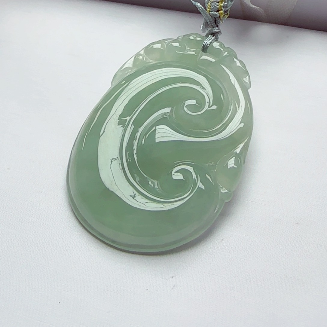 翡翠未镶嵌颈饰A24
