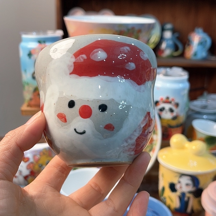 陶景德镇釉下手绘陶瓷 