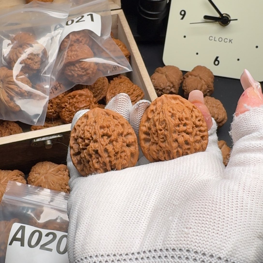 37+南疆4456文玩核桃手把件