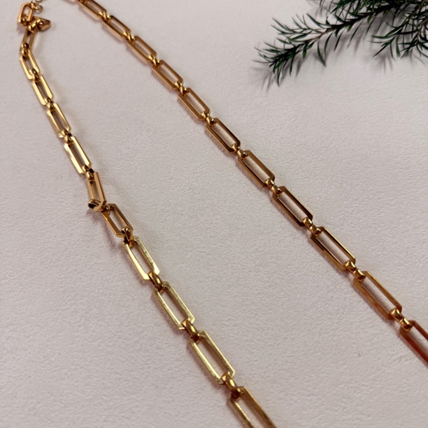 铜合金项链 【六六中古】孤品复古项链te5694链长77