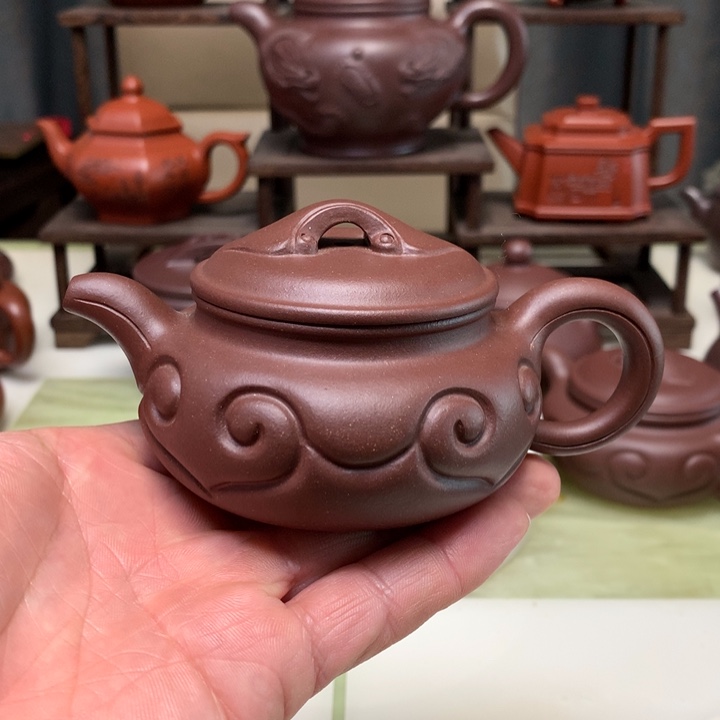 仿古如意半手工底槽青150毫升