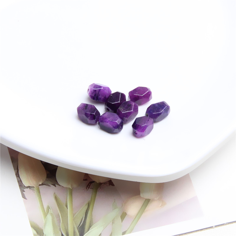 精美夜樱紫刻面散珠 K0898 多样性可选发一