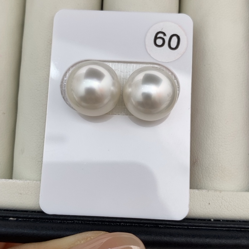 【闪购商品】海水珍珠裸珠l*y澳白对珠12-13m可定制珍