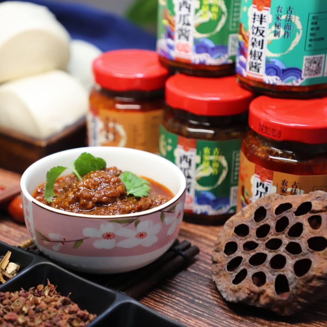 东明双润菏泽西瓜特产酱豆好吃古法传统山东菏泽西瓜酱下饭拌饭酱