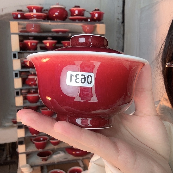 瓷片景德镇郎红陶瓷