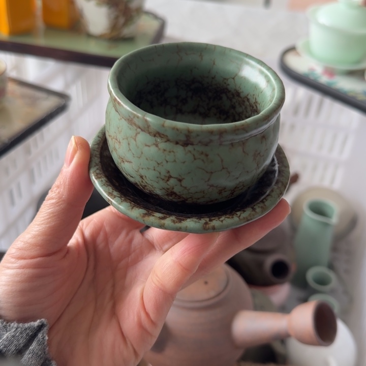 微瑕陶瓷茶具茶杯茶壶