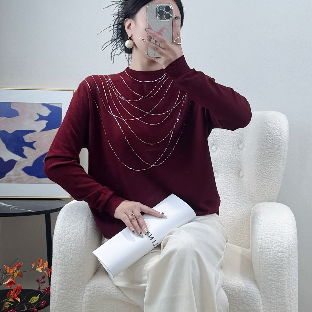 71967秋冬新款针织百搭上衣气质毛衫