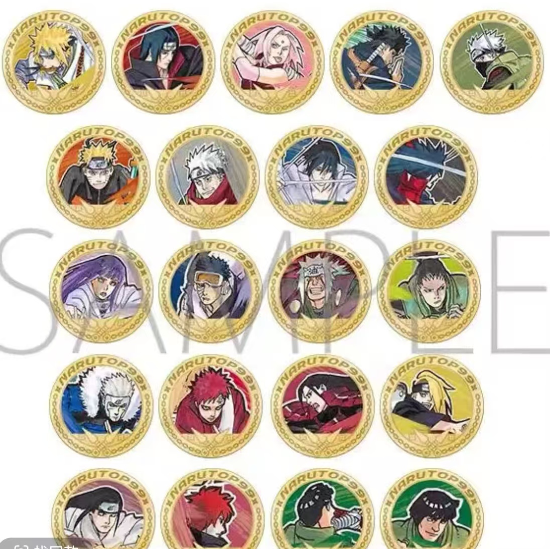 【拆盒】《火影忍者》正版日谷Top99金属纪念徽章盲盒（代拆）