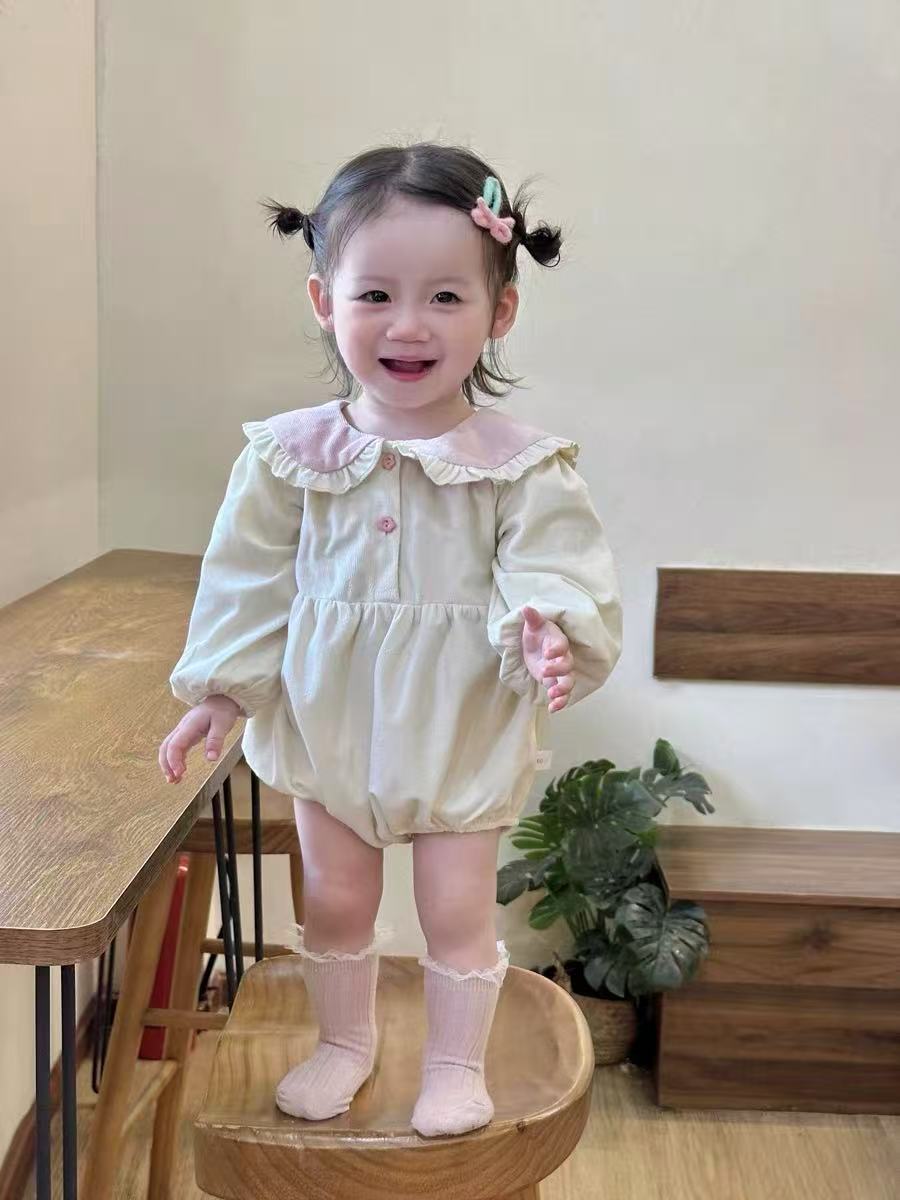 蜡笔小新刺绣爬服棉花保暖童装加厚