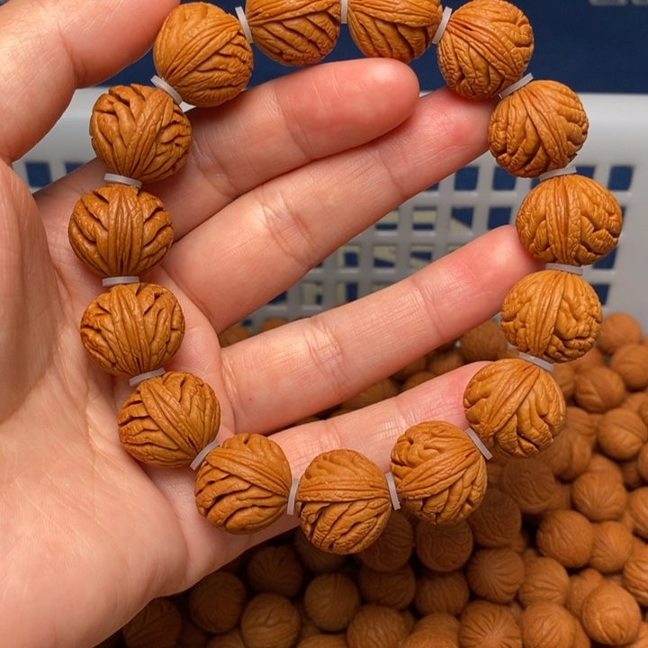 桃核手串野生绣球手串17左右