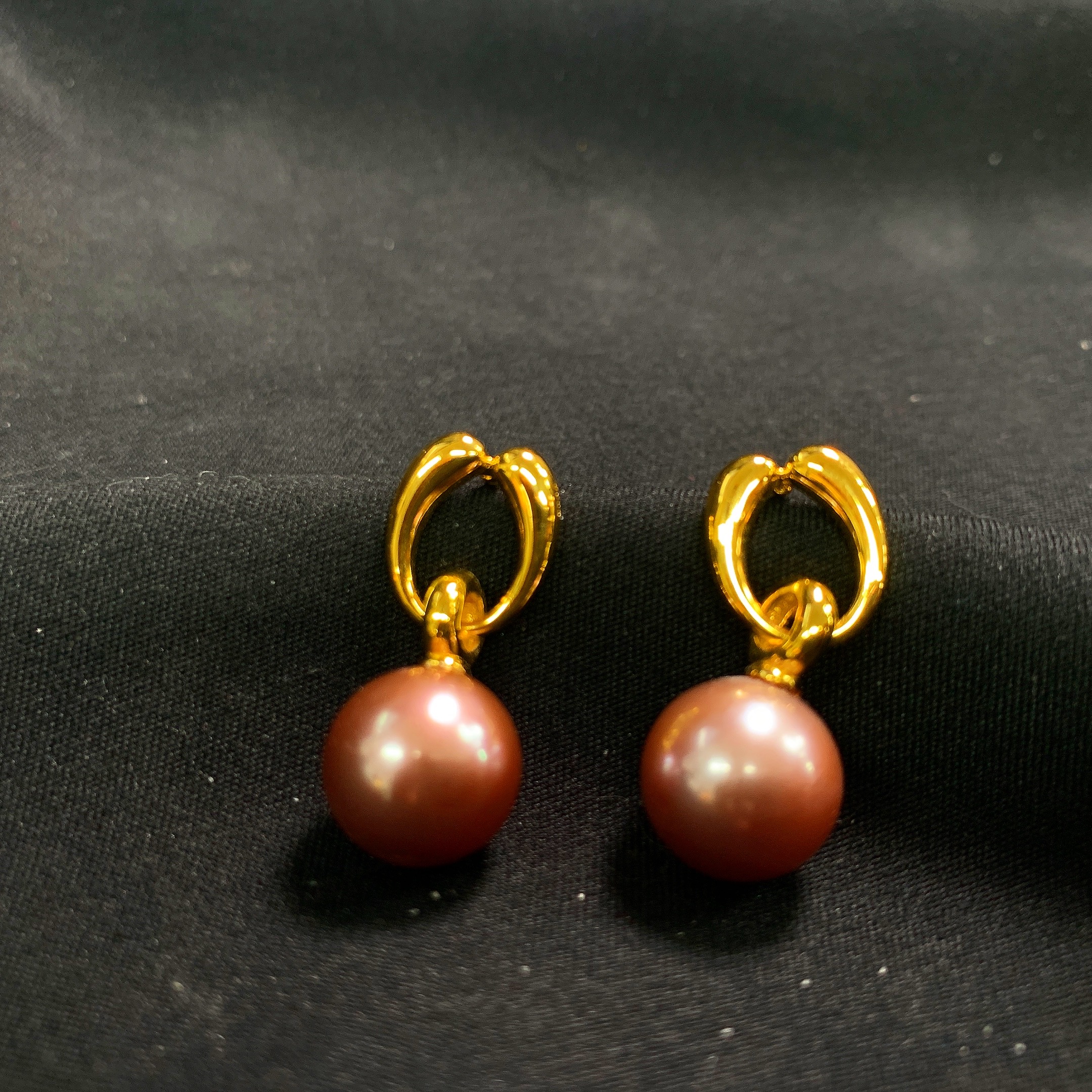 【珠宝一姐】紫珠耳钉 2501020018（一件/多样性发货）