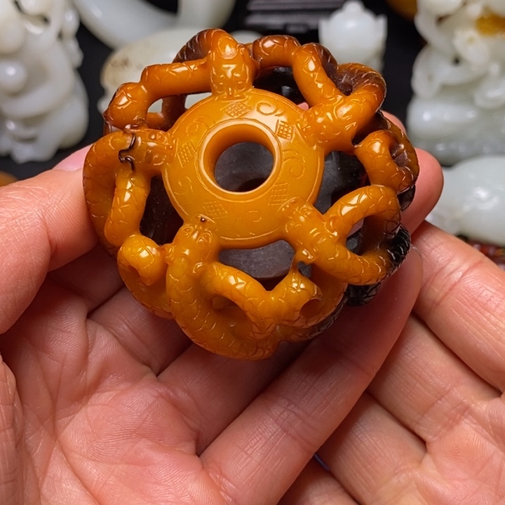 经***典和田玉未镶嵌挂件