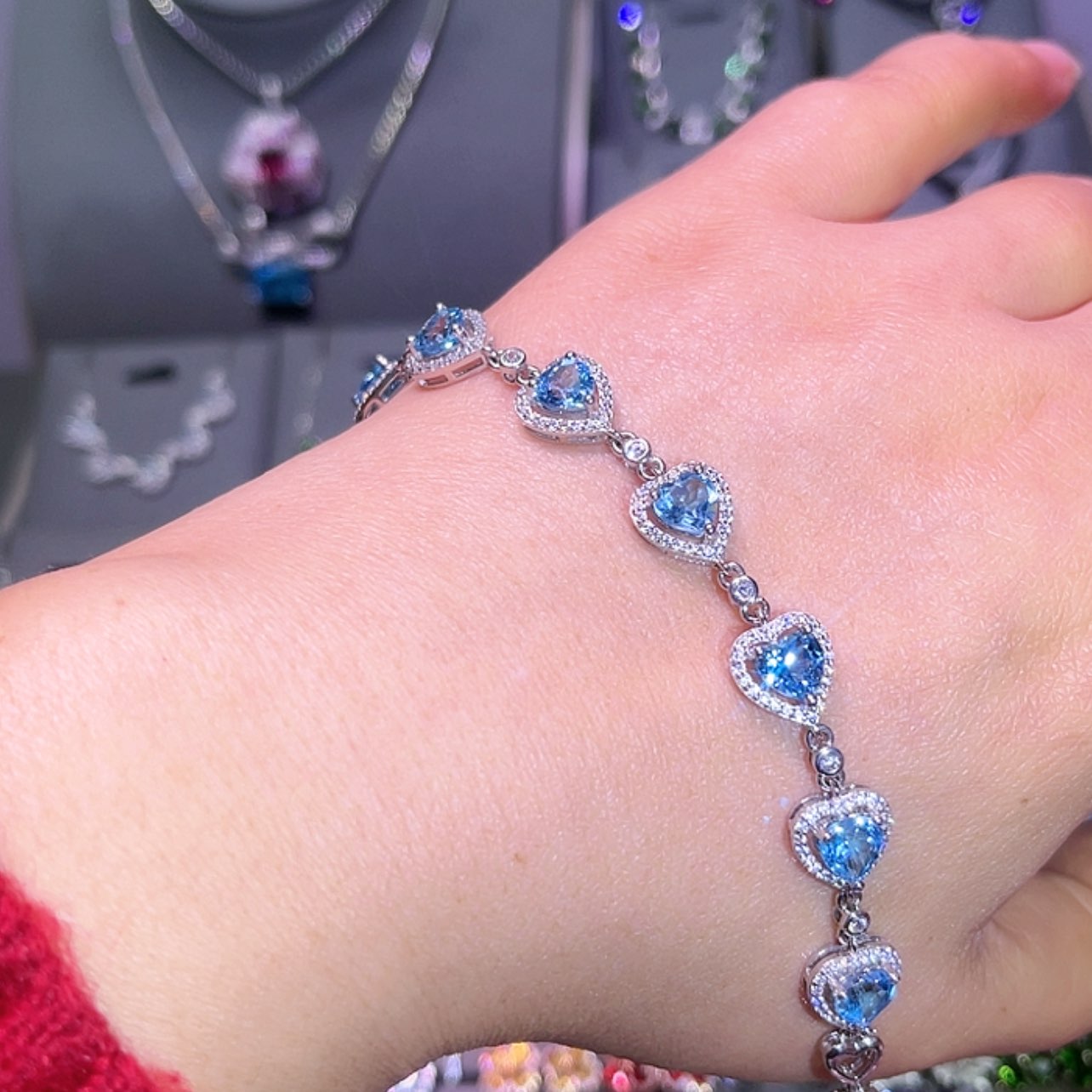 【闪购商品】托帕石手链银S925镶嵌