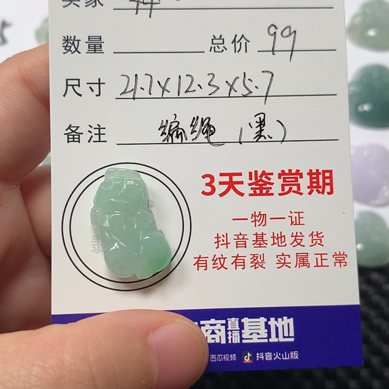 【闪购商品】翡翠颈饰未镶嵌?****?貔貅