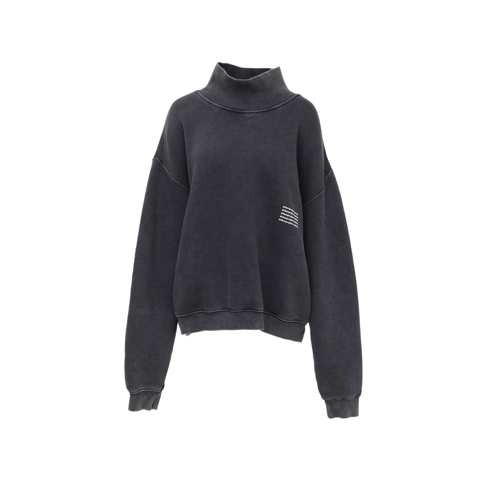 99新  汤/P254215452/大王 水洗做旧风logo卫衣 L码