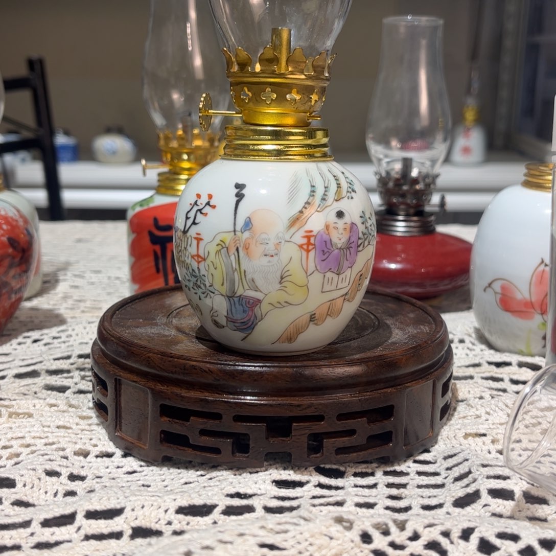 摆件景德镇陶瓷香薰灯