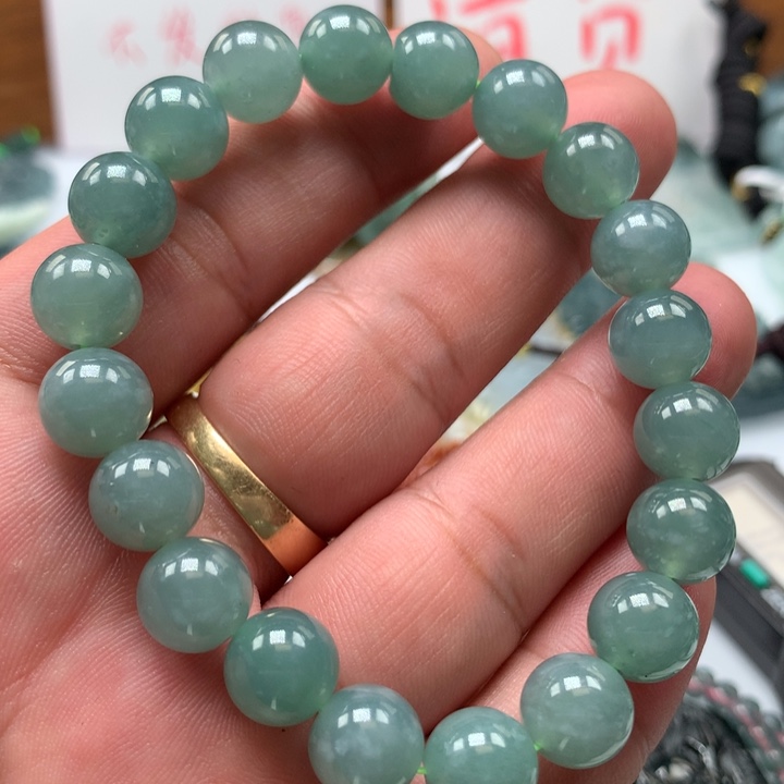 翡翠颈饰未镶嵌保真天然a货翡翠