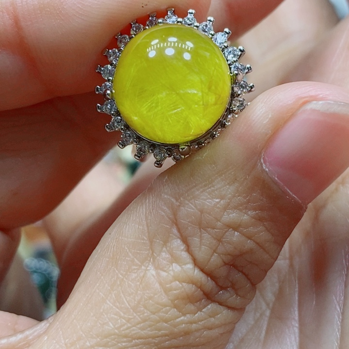 水晶戒指未镶嵌水晶