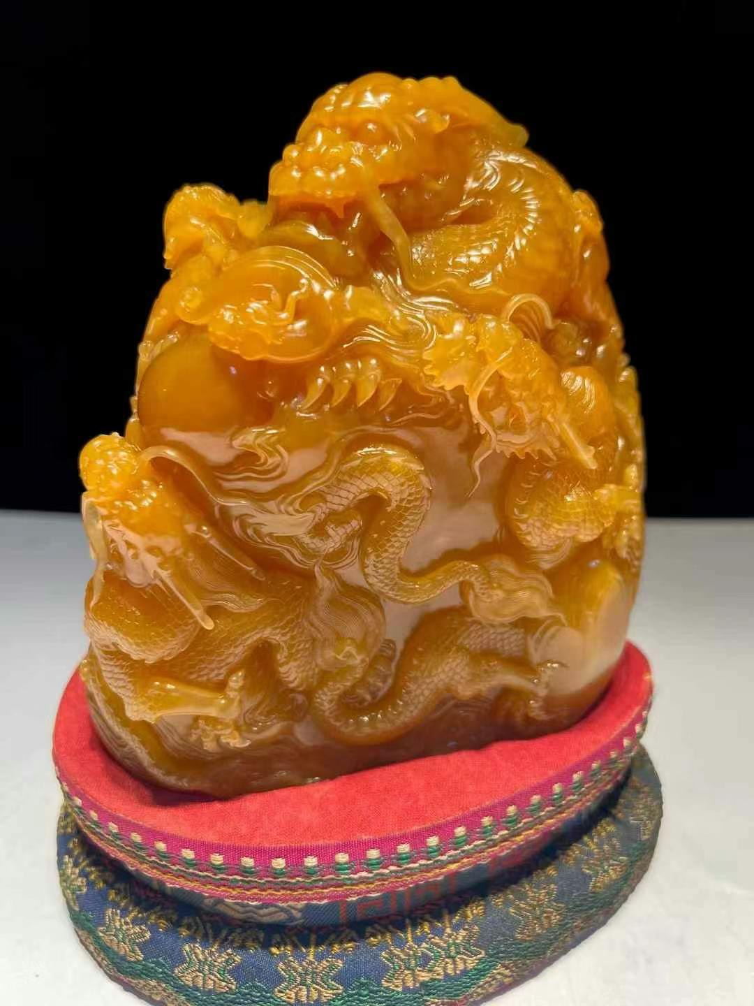 寿山石老挝石石雕人物动物花鸟客厅玄关摆件