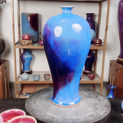 杯明***1原矿釉手工制作钧瓷