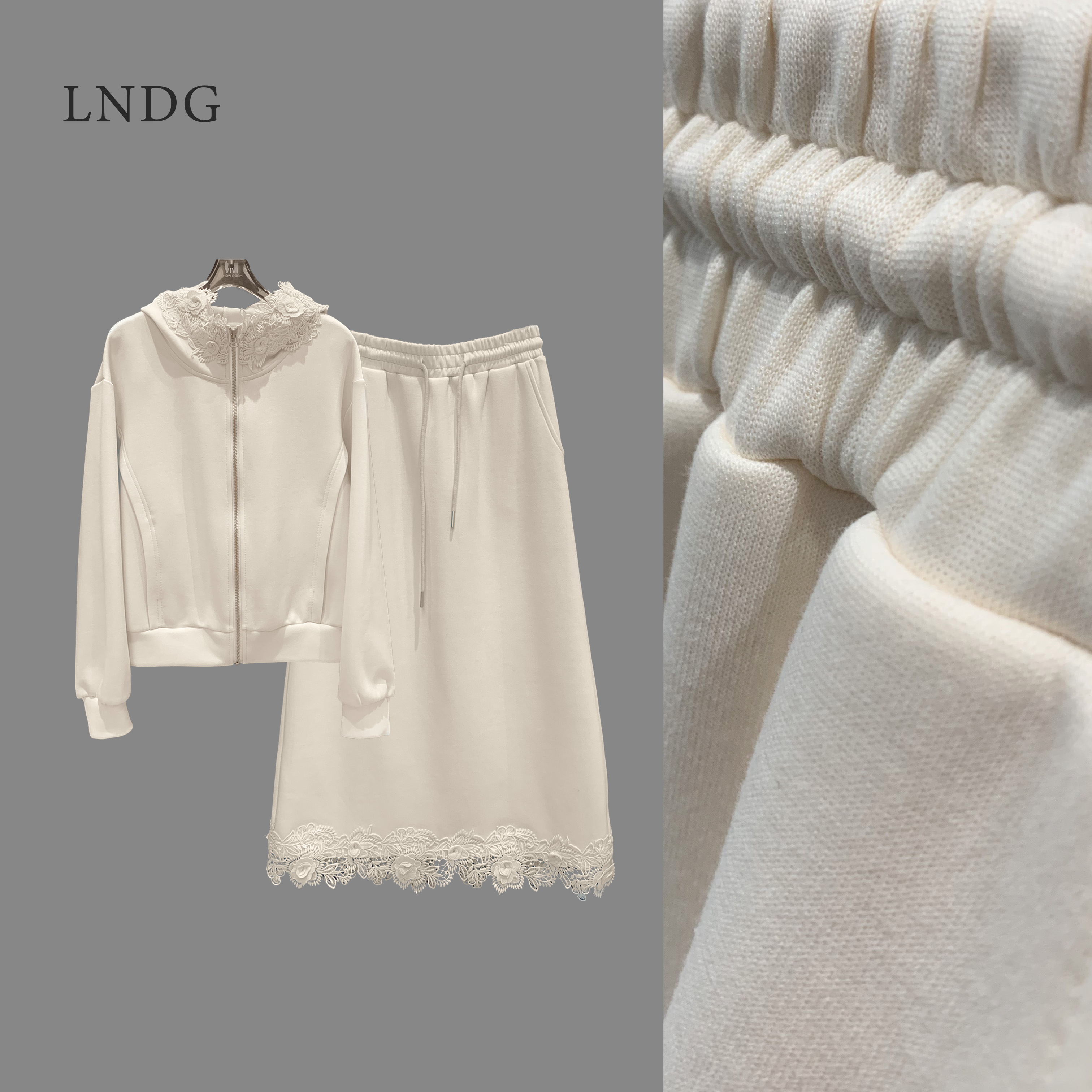 LNDG高端定制春季轻奢半裙时尚套装LNDG20229