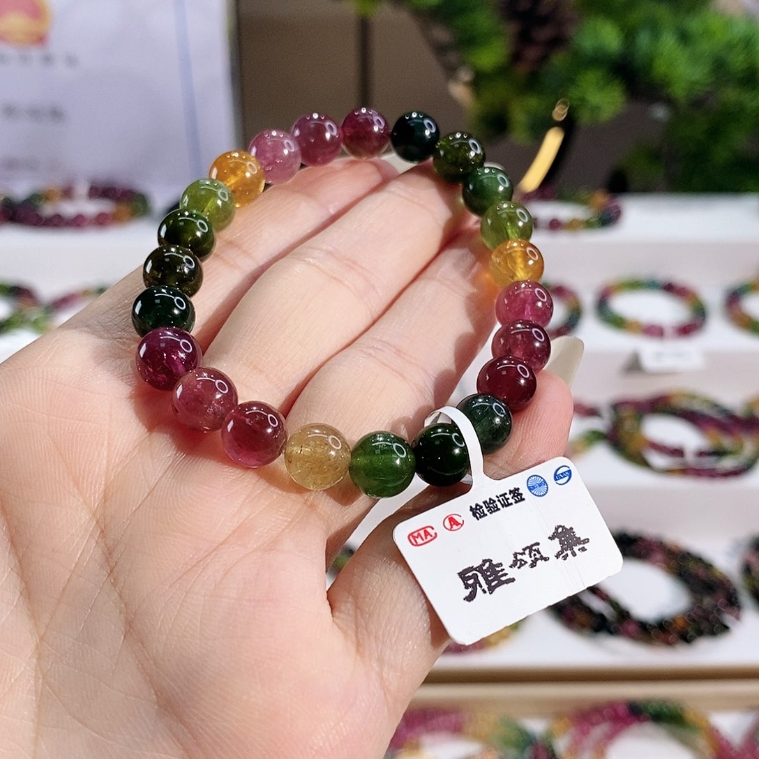 手串未镶嵌碧玺G2148素圈颜色微差