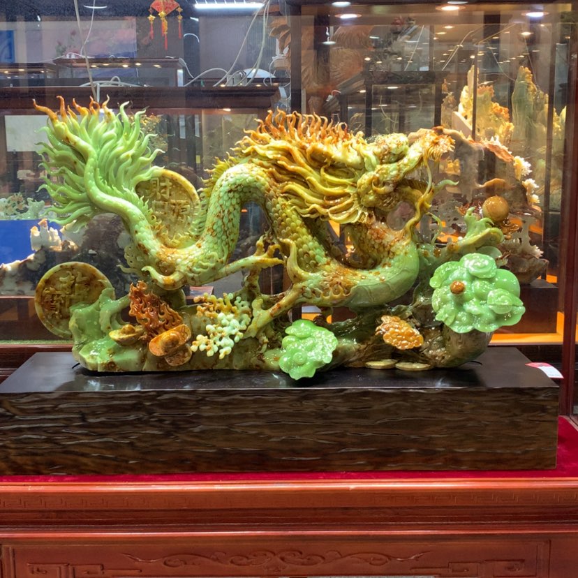 【闪购商品】蛇纹石玉摆件覆膜未镶嵌