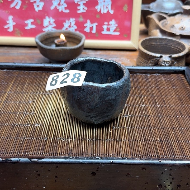 纯手工制作粗陶茶具