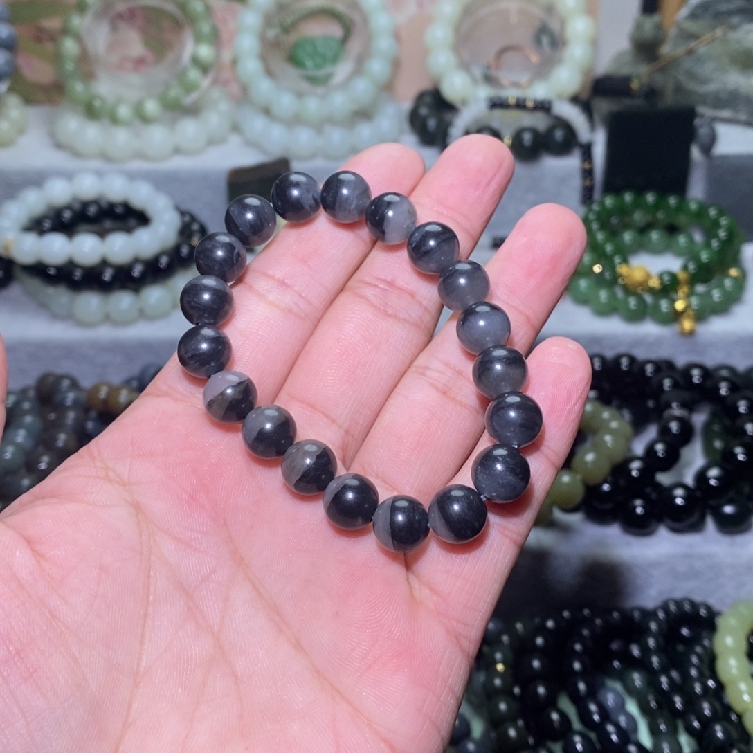 和田玉未镶嵌手链