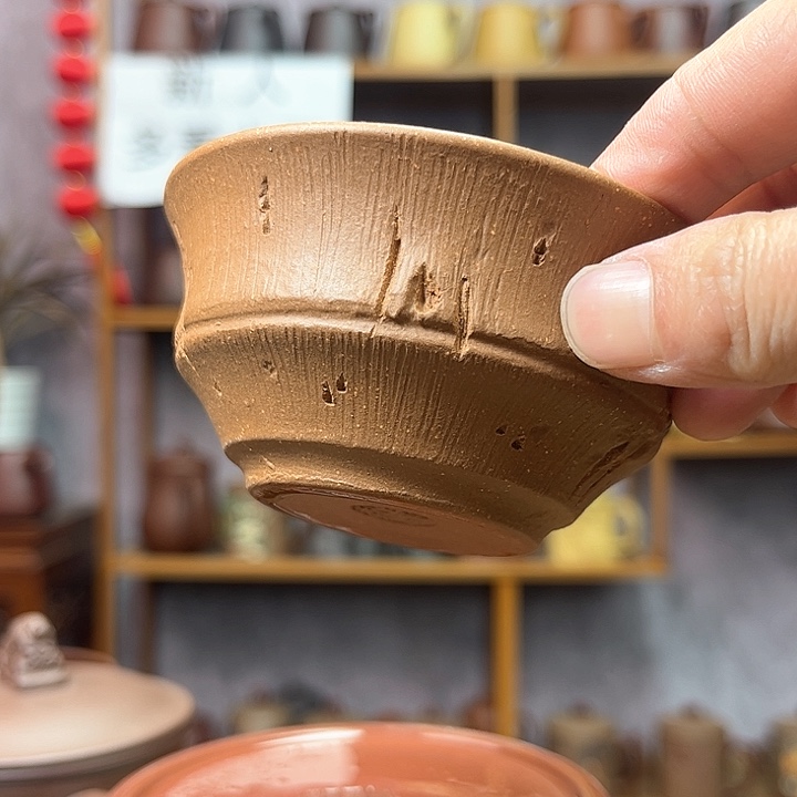 紫砂茶杯原矿紫砂杯