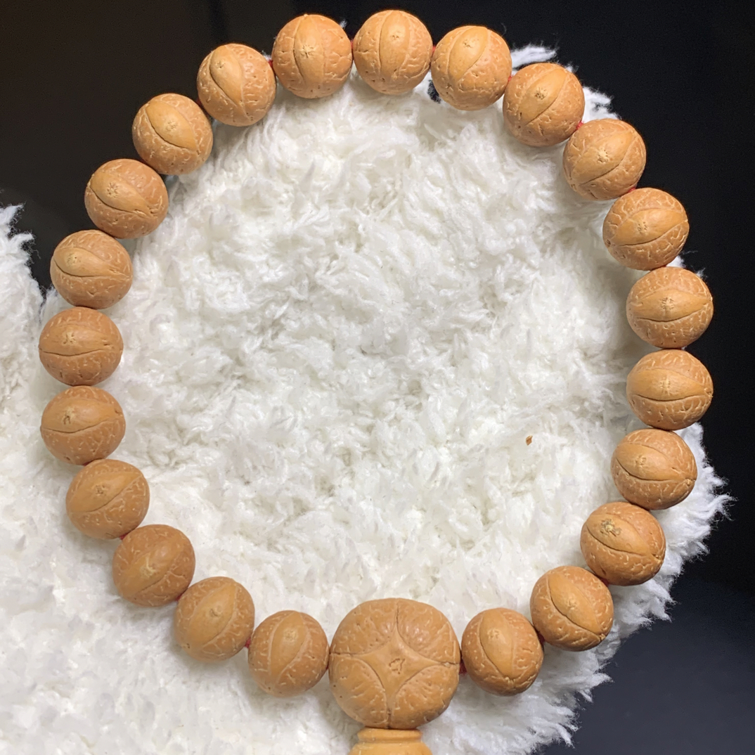 11.5mm毕业级尼泊尔凤眼菩提，红皮油籽，大眼睛