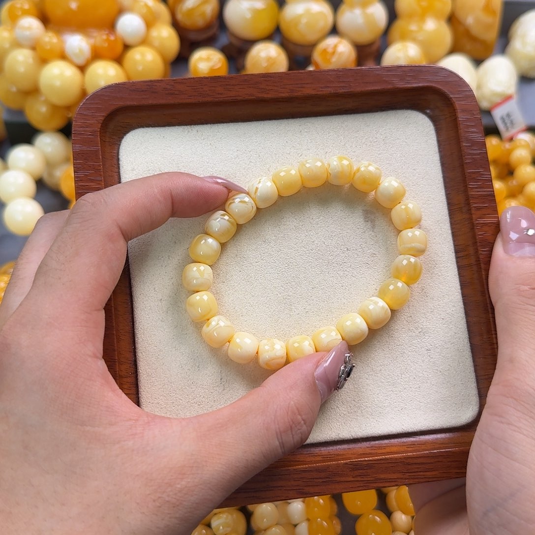 蜜蜡未镶嵌珠宝奇石同料10mm