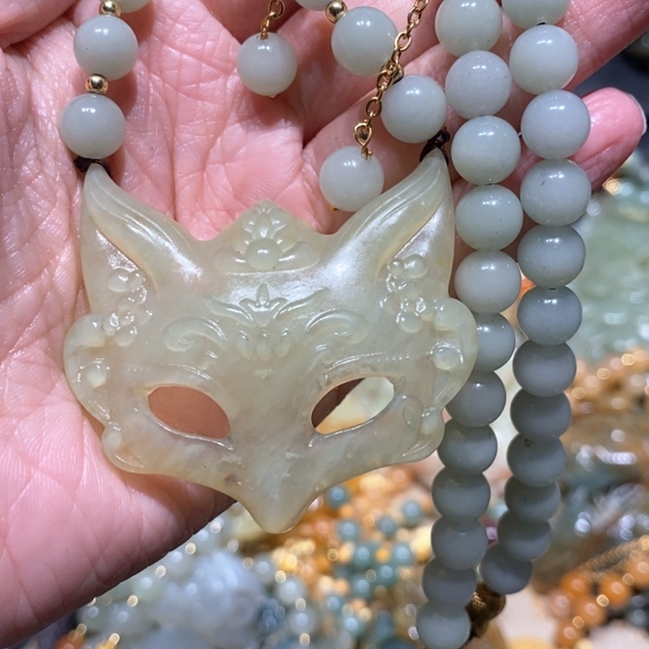 岫玉毛衣链未镶嵌