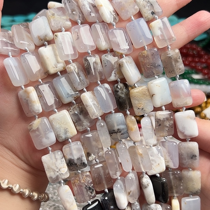 合金玛瑙/玉髓珠宝半成品樱花玛瑙一条
