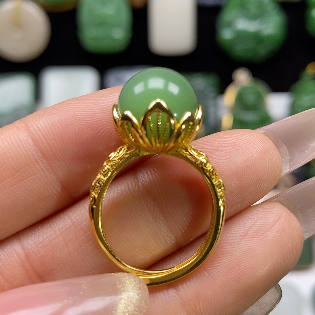 和田玉颈饰银S925镶嵌