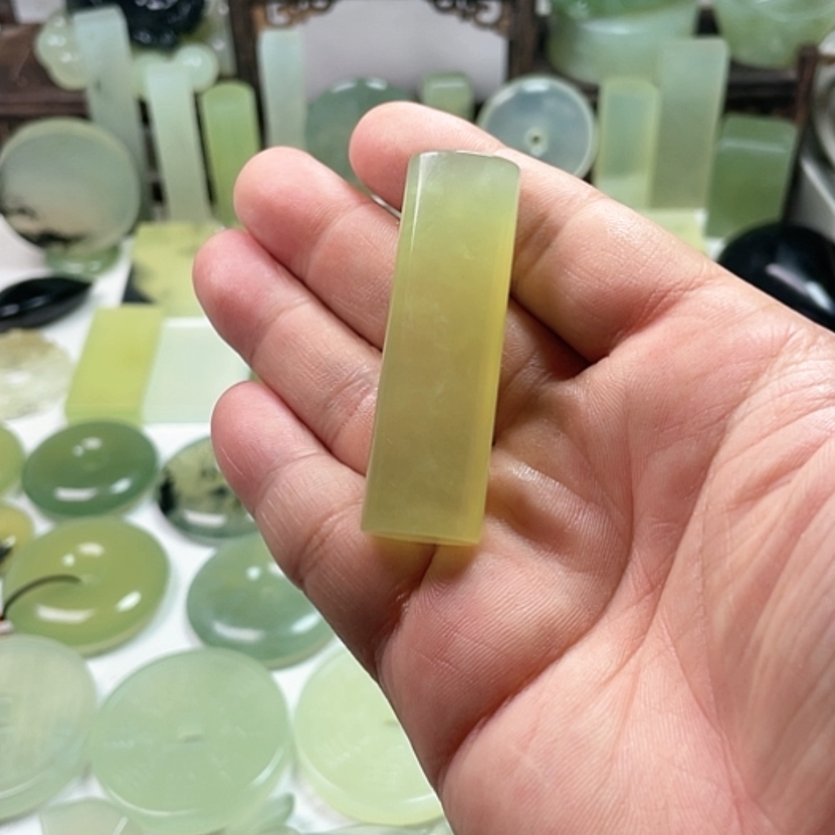 【闪购商品】未镶嵌岫玉挂件三***.