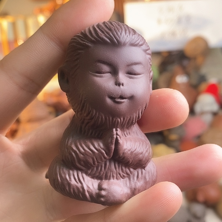 紫砂茶宠紫砂孙悟空