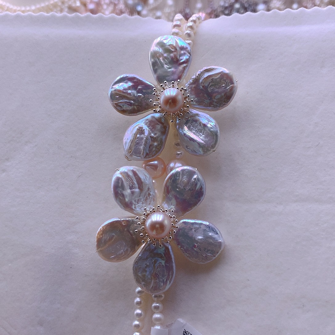 我***儿未镶嵌淡水珍珠耳饰项链