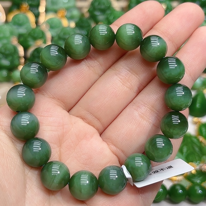 未镶嵌和田玉（碧玉）手串